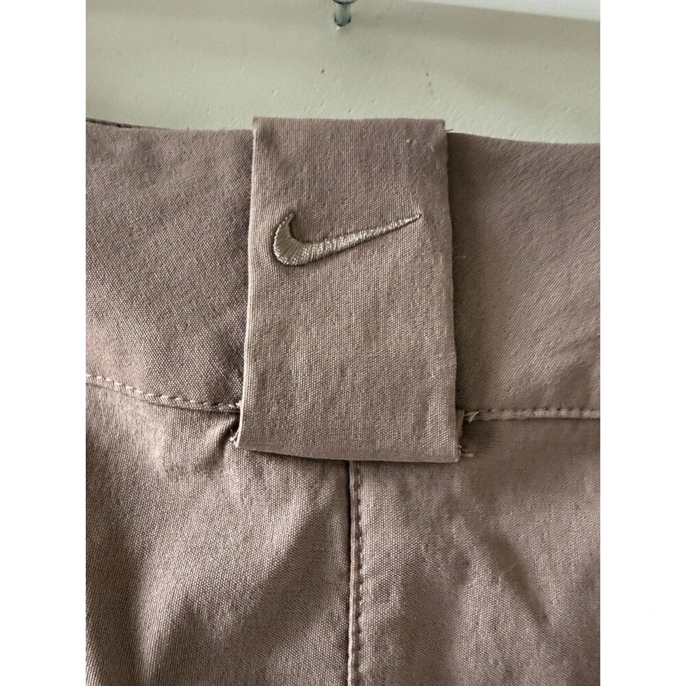 Nike Golf Skort Womens 4 Brown Fit Dry Stretch Pockets Knee Length Athletic
